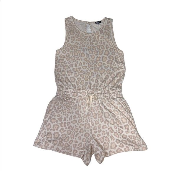 🆕 Splendid Romper Animal Print Leopard Sleeveless - Picture 1 of 8